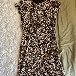 Banana Republic Animal Print Midi Dress